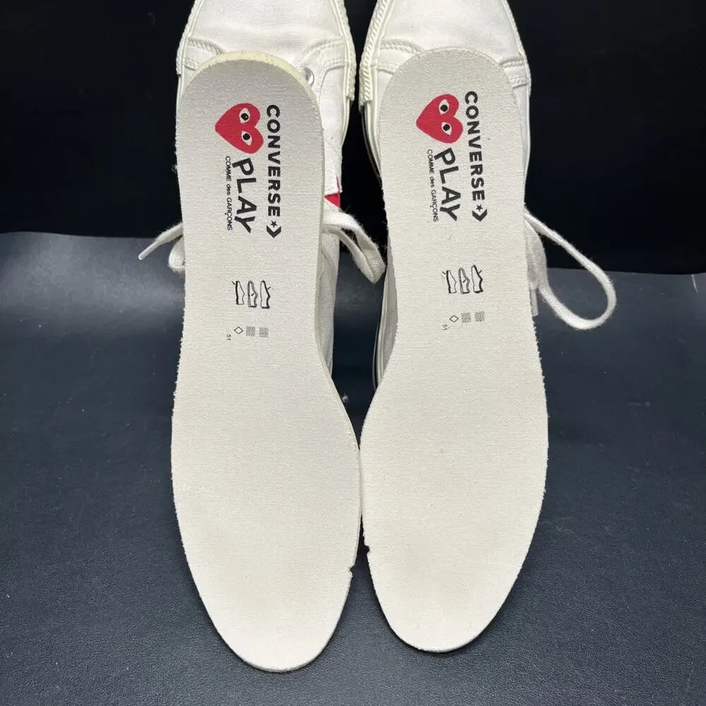 Converse Specialty Collab Comme des Garçons Play x Converse One Stars EUC Sz 10.